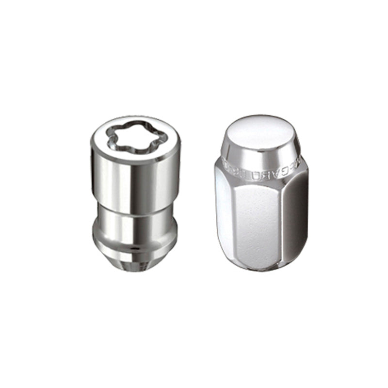 McGard 5 Lug Hex Install Kit w/Locks (Cone Seat Nut) M12X1.5 / 13/16 Hex / 1.5in. Length - Chrome