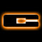 ORACLE Lighting Universal Illuminated Amber LED Letter Badges - Matte Black Surface Finish - C 3141-C-005