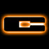ORACLE Lighting Universal Illuminated Amber LED Letter Badges - Matte Black Surface Finish - C 3141-C-005
