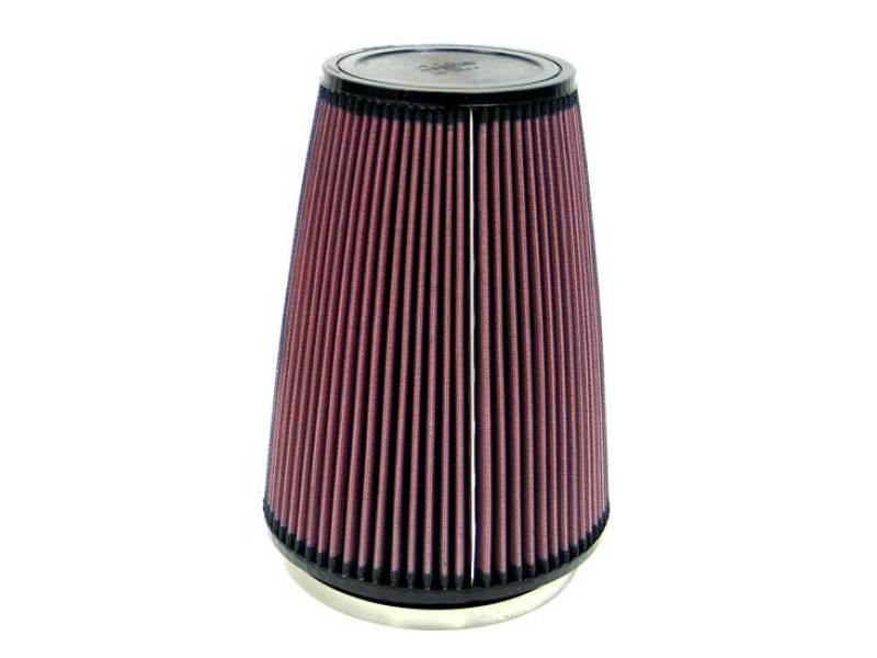 K&N 6" Flange 7.5" Base 5" Top 10" Height High-Flow Original Universal Rubber Air Filter - RU-3280