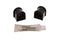 Energy Suspension 90-93 Acura Integra / 88-91 Honda Civic/CRX Black 15mm Rear Sway Bar Bushings