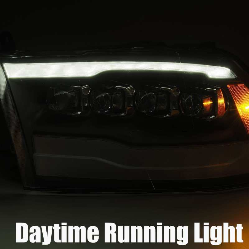 AlphaRex NOVA LED Projector Headlights Plank Style Design Chrome for 09-18 Dodge Ram 1500HD 880591