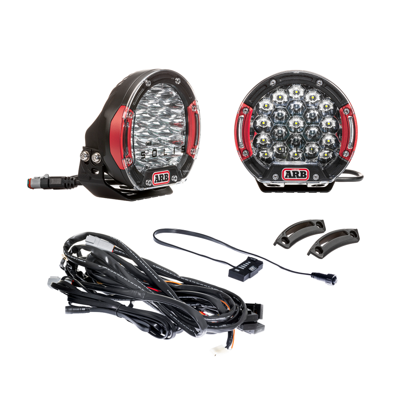 ARB Intensity SOLIS 21 Flood Driving Light Kit With Loom SJB21FKIT