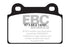 EBC 08-16 Mitsubishi Lancer Evo 10 2.0 Turbo (1 piece rotor) Bluestuff Rear Brake Pads