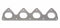 Vibrant T304 SS Exhaust Manifold Flange for Honda/Acura B-series motor 3/8in Thick