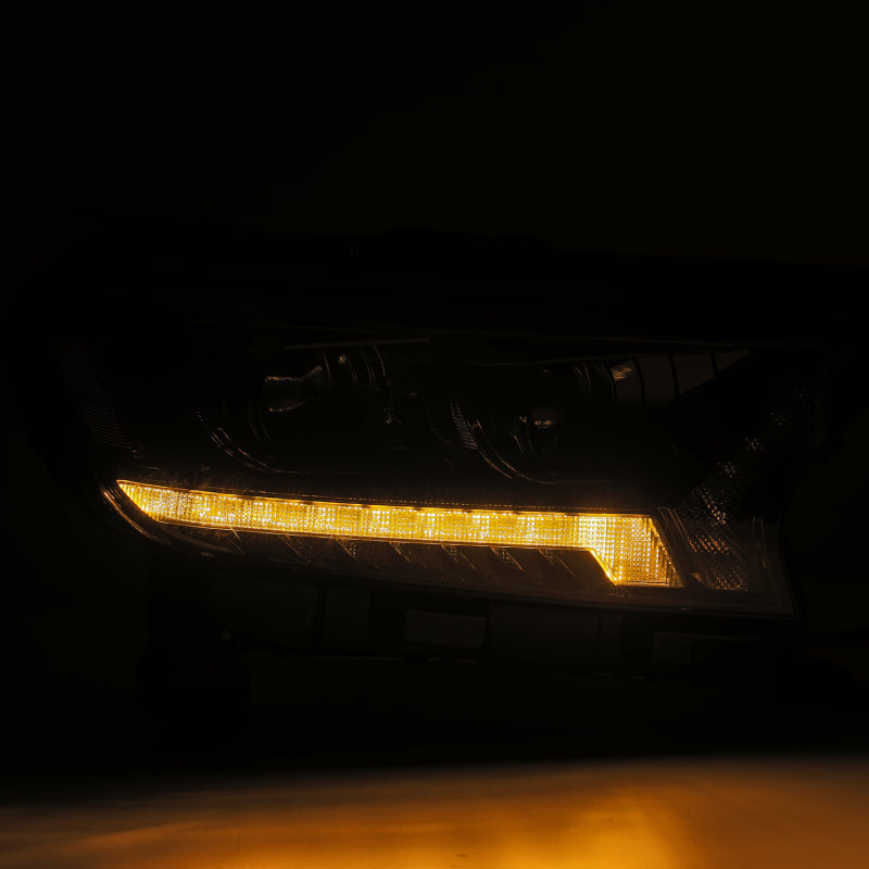 AlphaRex LUXX LED Projector Headlights Plank Style Alpha Black for 19-21 Ford Ranger 880121