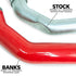 Banks Power Red Powder- Coated Boost Tube Upgrade Kit - Driver Side for 13-18 Ram 6.7L Diesel 25994