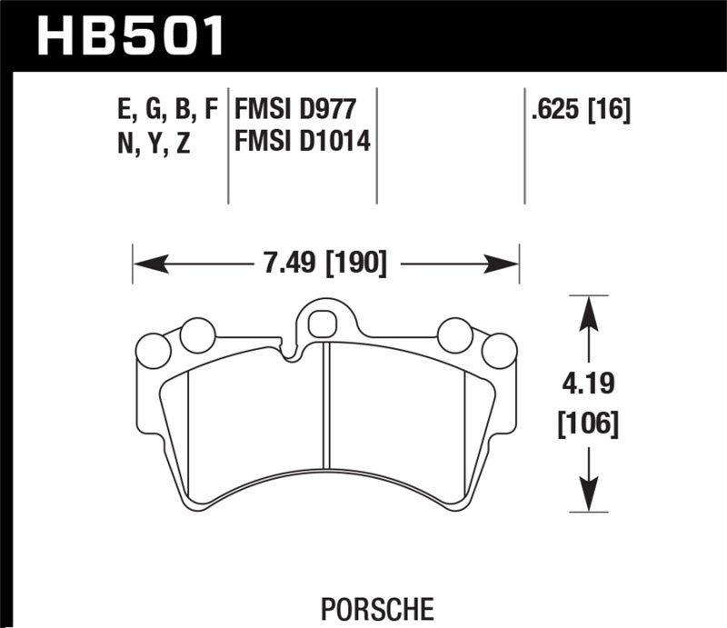 Hawk 07-10 Audi Q7 3.6L/4.2L / 03-07 Porsche Cayenne 4.5L / 04-07 VW Touareg Performance Ceramic Str