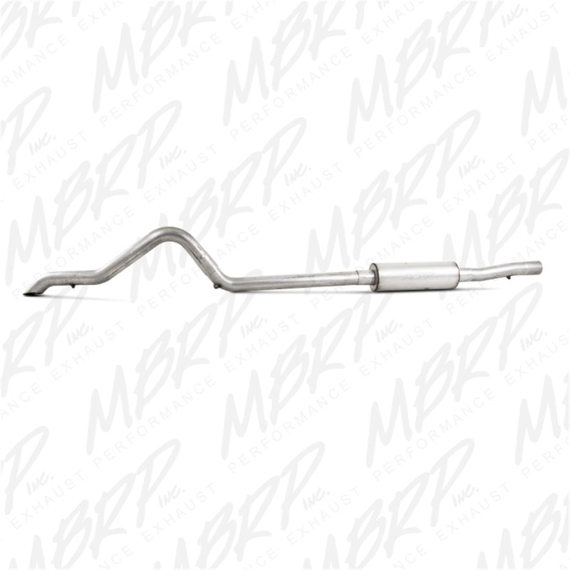 MBRP 2.5" AL Off-Road Tail Pipe Muffler before Axle For 07-11 Jeep Wrangler (JK) 3.8L V6 S5514AL