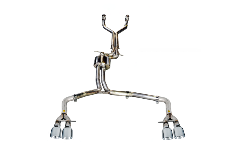 AWE Tuning Track Edition Exhaust - Chrome Silver Tips for Audi C7 / C7.5 S6 4.0T 3020-42042