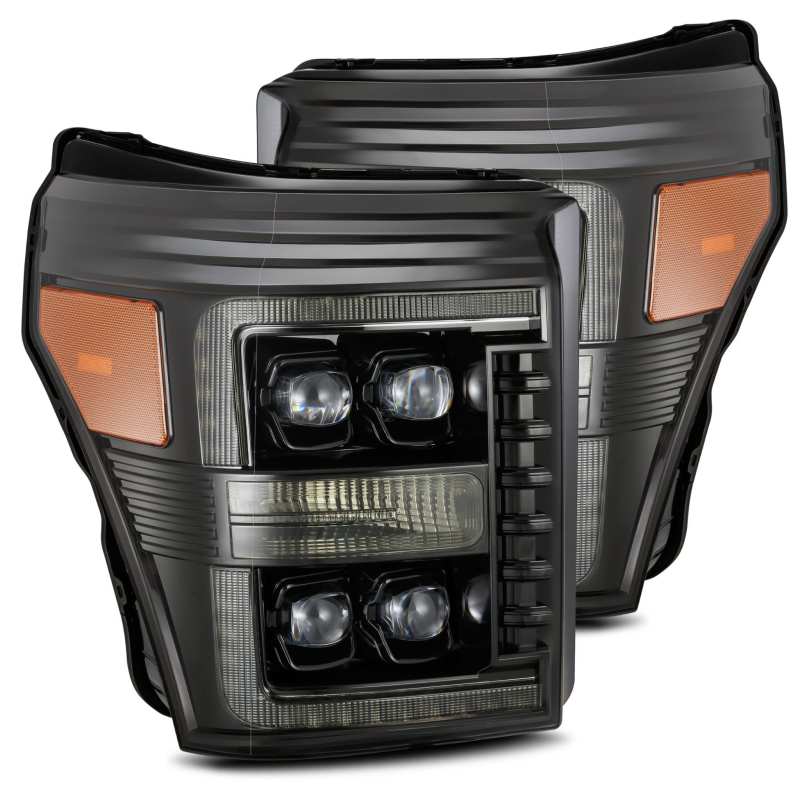 AlphaRex NOVA LED Projector Headlights Plank Style Alpha-Black for 11-16 Ford F-350 SD 880147