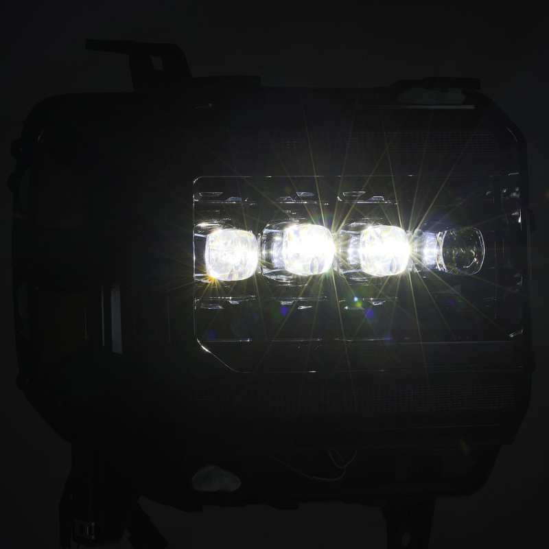 AlphaRex NOVA LED Projector Headlights Plank Style Alpha Black for 14-18 GMC Sierra 880616