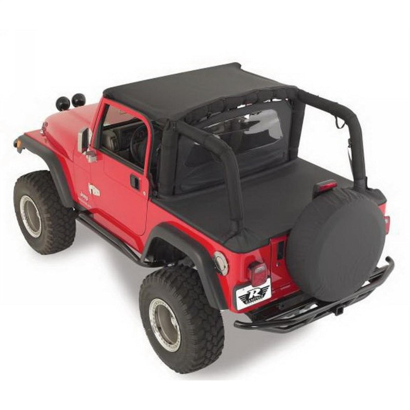 Rampage 1992-1995 Jeep Wrangler(YJ) Tonneau Cover - Black Denim