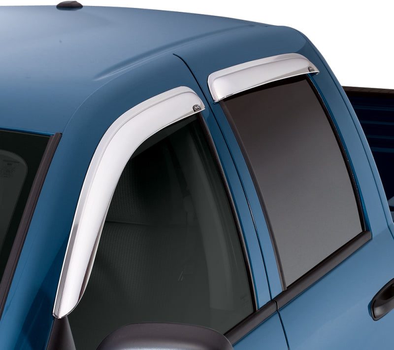 AVS 10-17 GMC Terrain Ventvisor Outside Mount Front & Rear Window Deflectors 4pc - Chrome