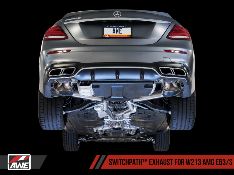 AWE Tuning SwitchPath Exhaust System for DPE Cars for Mercedes-Benz W213 AMG E63/S Sedan/Wagon 3025-31044