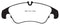 EBC 11 Audi A6 2.0 Turbo Redstuff Front Brake Pads