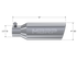 MBRP 4"OD 2.5" Inlet 12"Length Angled Cut Rolled End Clampless No-Weld T304 Universal Tip T5150