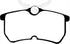 EBC 13+ Ford Fiesta 1.6 Turbo ST Greenstuff Rear Brake Pads