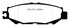EBC 93-94 Lexus LS400 4.0 Redstuff Rear Brake Pads