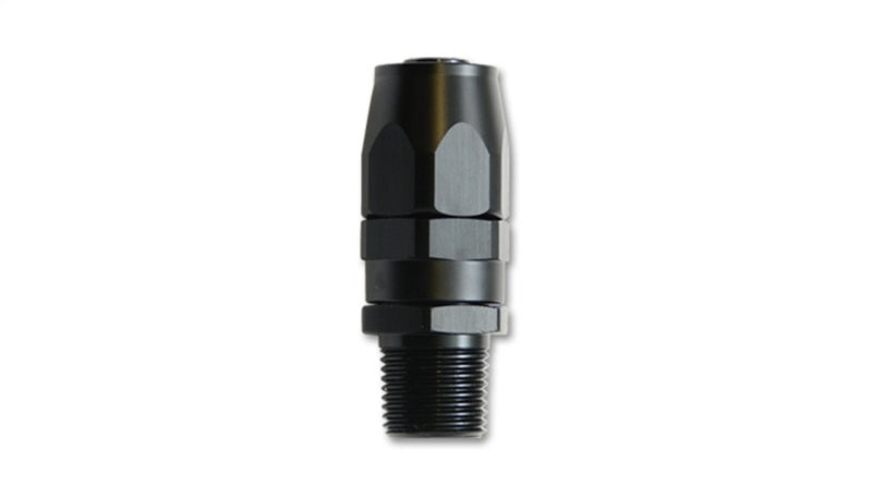 Vibrant -8AN Male NPT Straight Hose End Fitting - 1/2 NPT