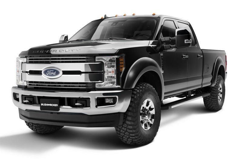 Bushwacker 17-18 Ford F-250 Super Duty Extend-A-Fender Style Flares 4pc - Black