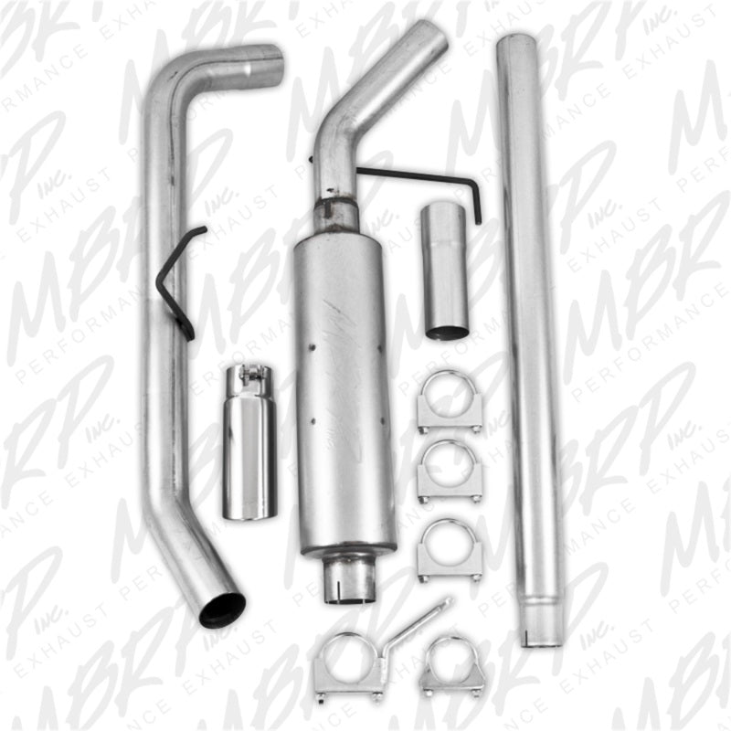 MBRP 3" Cat Back, Single Side AL, 2004-2008 Ford F150 EC/CC-SB S5200AL