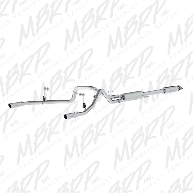 MBRP 2.5" Cat Back Dual Split Rear Exit T409 Exhaust For 15-20 Ford F-150 5.0L - S5258409