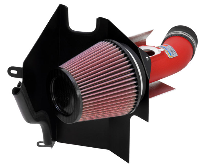 K&N 69 Series Typhoon Short Ram Cold Air Intake - High-flow,Wrinkle Red for 02-07 WRX/STi 69-8001TWR