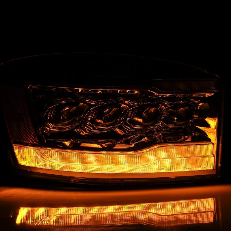 AlphaRex NOVA LED Projector Headlights Plank Style Black for 06-08 Dodge Ram 1500HD 880537