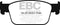 EBC 2017+ Audi A4 2.0L Turbo (B9) Redstuff Front Brake Pads
