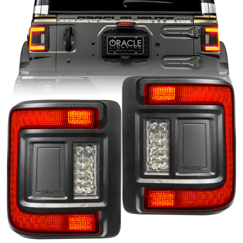 ORACLE Lighting Tinted LED Flush Mount Tail Light for 2018+ Jeep Wrangler Rubicon/Sport 5884-504-T