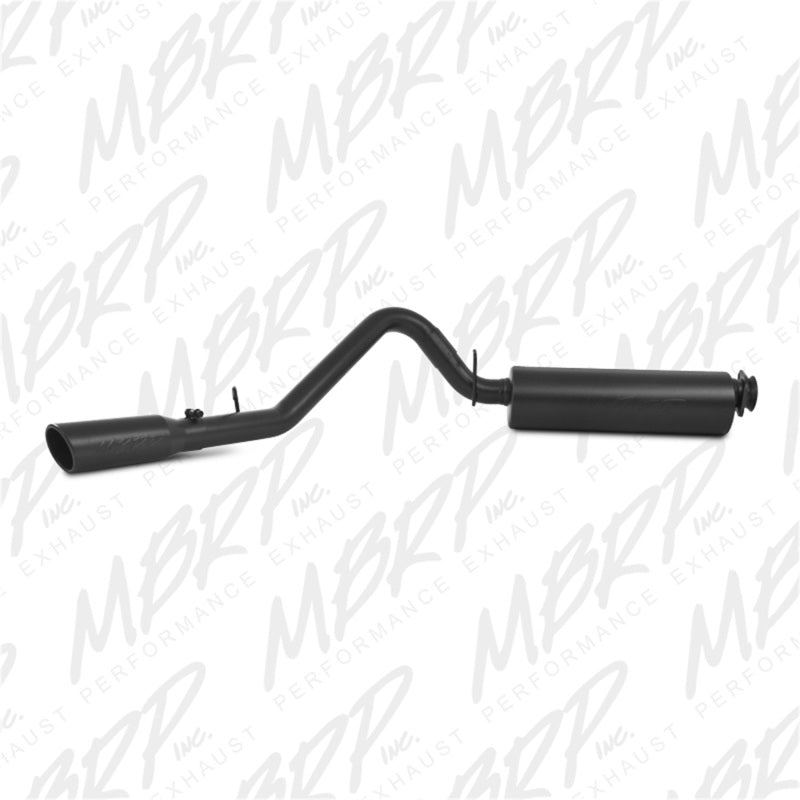 MBRP Black Single Side 2.5"Cat Back For 00-06Jeep Wrangler (TJ) Inline-4 2.5L Inline-6 4.0L S5500BLK