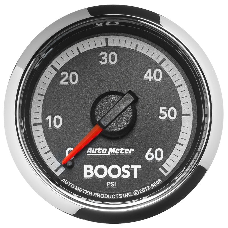 Autometer Factory Match Analog Boost Gauge Gen4 Dodge Factory Match 52.4mm Mechanical 0-60 PSI 8508