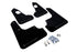 Rally Armor 08-17 Mitsubishi EVO X Black UR Mud Flap w/ Grey Logo