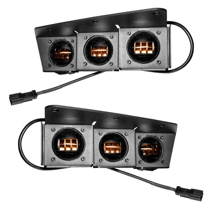 ORACLE Lighting Triple Amber LED Fog Light Kit for Steel Bumper for High 21-22 Ford Bronco 5890-005