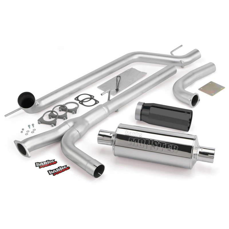 Banks Power Monster Exhaust System 04-14 Nissan Titan 5.6L (All) Single Exhaust w/Black Tip 48123-B