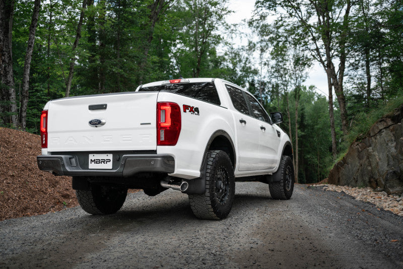 MBRP 4"OD Tip 3" Black Cat Back Single Side Exit For 19-23 Ford Ranger Ecoboost 2.3L S5227BLK