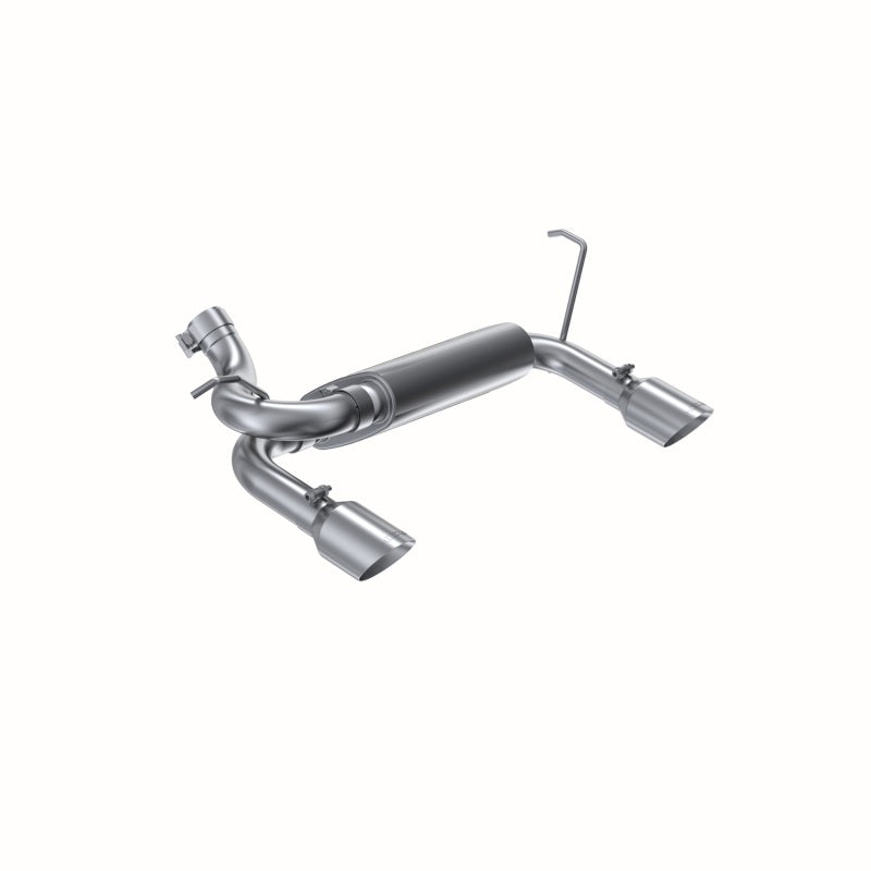 MBRP 2.5"Axle-Back Dual Rear Exit AL Exhaust For 07-18Jeep Wrangler/Rubicon 3.6L/3.8L V6 S5528AL