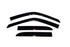 AVS 99-04 Chevy Tracker (4 Door) Ventvisor Outside Mount Window Deflectors 4pc - Smoke