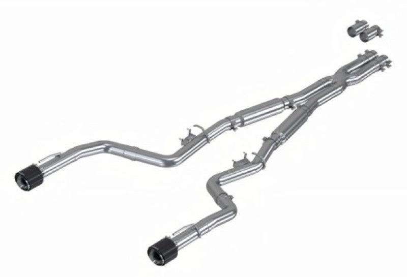 MBRP Exhaust, Dual Rear Exit, T304 w/Carbon Fiber Tip for 17-21 Charger 5.7/6.1/6.4L S71173CF