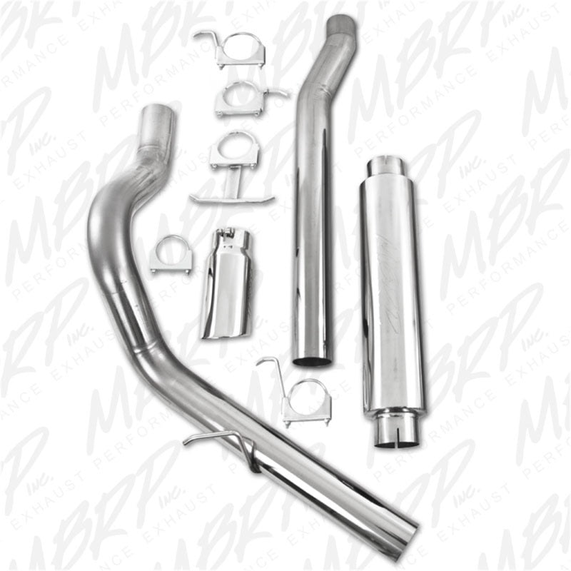 MBRP 4" T409 Cat Back Single Side (Stock Cat) Exit For 03-07 Ford F-250/350 6.0L EC/CC S6208409