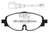 EBC 14+ Audi A3 1.8 Turbo Yellowstuff Front Brake Pads