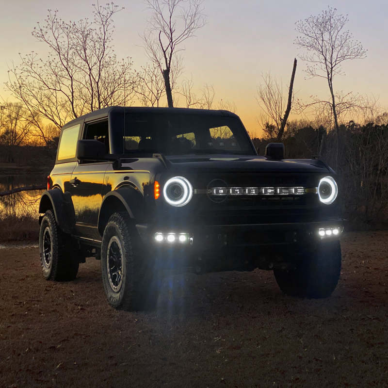 ORACLE Lighting Triple White LED Fog Light Kit for 21-22 Ford Bronco Steel Bumper 5890-001