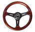 NRG Classic Wood Grain Steering Wheel (330mm) Wood Grain w/Matte Black 3-Spoke Center