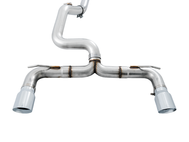 AWE Tuning Track Edition Cat-back Exhaust - Chrome Silver Tips for Ford Focus RS 3020-32030