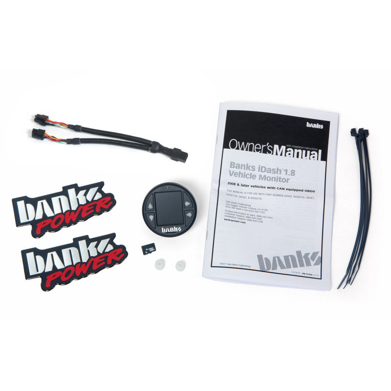 Banks Power iDash 1.8 DataMonster Universal CAN Gauge Expansion Kit w/ Data Logging 41849