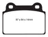 EBC 08-16 Mitsubishi Lancer Evo 10 2.0 Turbo (1 piece rotor) Bluestuff Rear Brake Pads