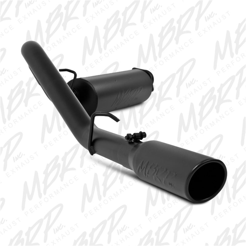 MBRP Black Single Side 2.5"Cat Back For 00-06Jeep Wrangler (TJ) Inline-4 2.5L Inline-6 4.0L S5500BLK