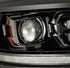 AlphaRex LUXX LED Projector Headlights Plank Style Black for 09-18 Dodge Ram 2500HD 880520