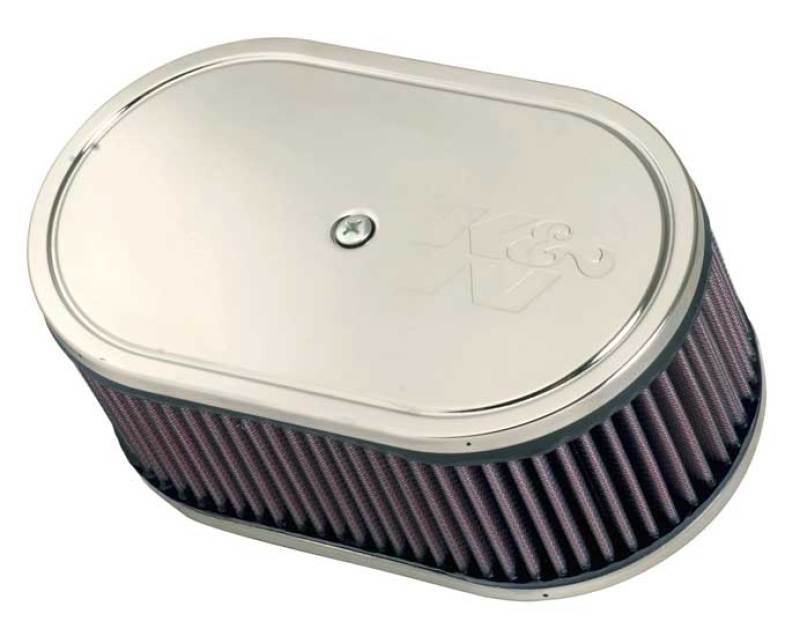 K&N Custom Racing Assembly, Air Cleaner DDO 9x5-1/2in Oval 3-1/4in Height Vent 56-1210